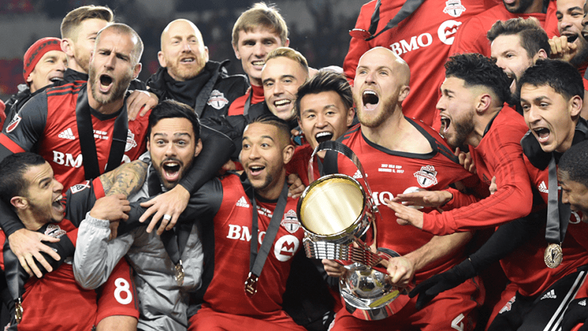 Toronto football club winning a championship in 2017.