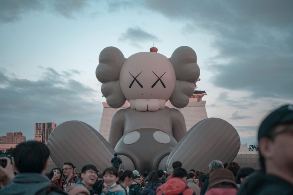 KAWS on display.